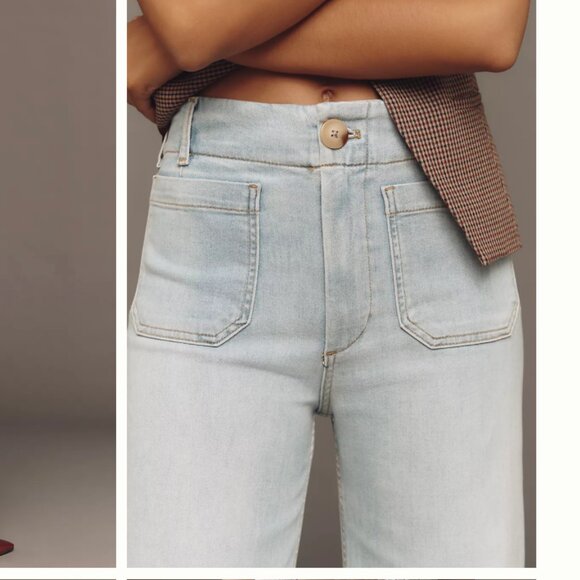 The Colette Crop High-Rise Wide-Leg Jeans by Maeve - Picture 4 of 8